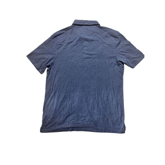 Faherty Men's Sea Navy Melange Short Sleeve Cotton Blend Polo Shirt Size XL NWT - Picture 3 of 6